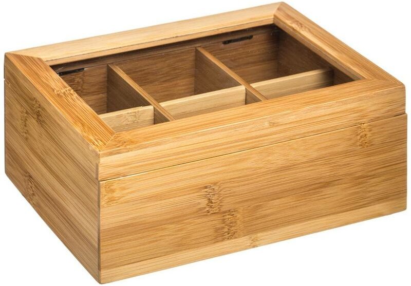 Teedose, Bambus, Braun
