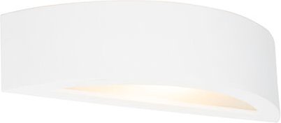 Landhaus Wandleuchte Gips Weiß - Aurel Novo