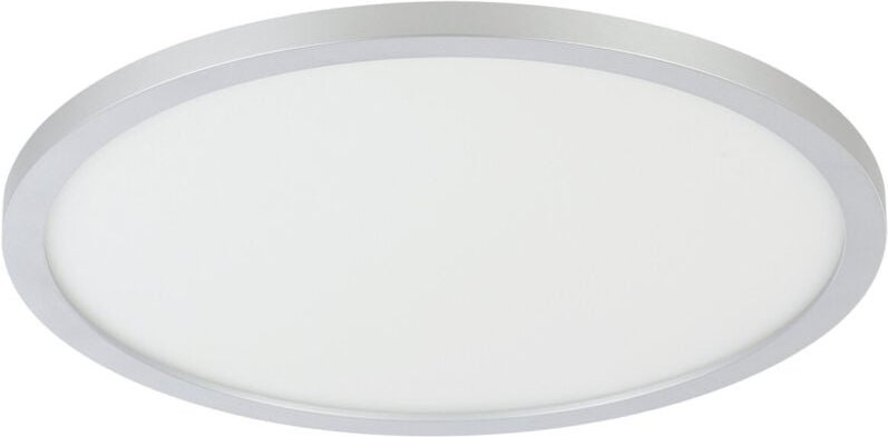 Led Deckenleuchte Campaspero, dimmbare Deckenlampe mit Fernbedienung, runde Deckenbeleuchtung aus Kunststoff in weiß und...