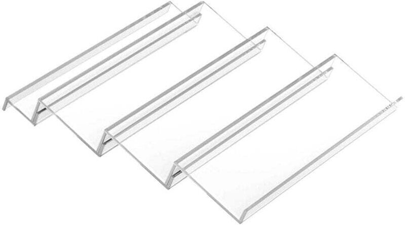 Stück transparentes 3-stöckiges Gewürzregal – ausziehbares PVC-Gewürzregal für Küchenschubladen – Schubladenaufbewahrung...