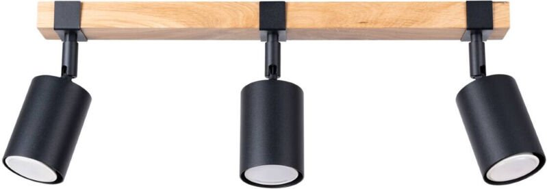 Skandinavischer dreifacher Deckenstrahler schwarz 3xGU10 10W FAGER SL.1345 Sollux Lighting