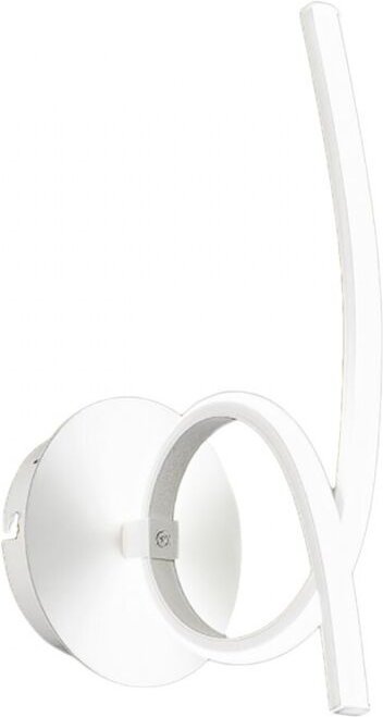 Moderne LED-Wandleuchte Tosca aus satiniertem weißem Aluminium, 15 w, 840 lm, warmes Licht 4000 k, Opaldiffusor, IP20, g...