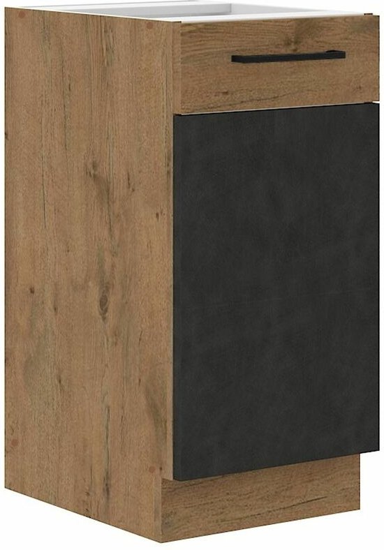 Thumbnail - Küchen Preisbombe - Vigo Unterschrank 40 cm Eiche Lancelot Matera Grau Küchenzeile Küchenblock Küche