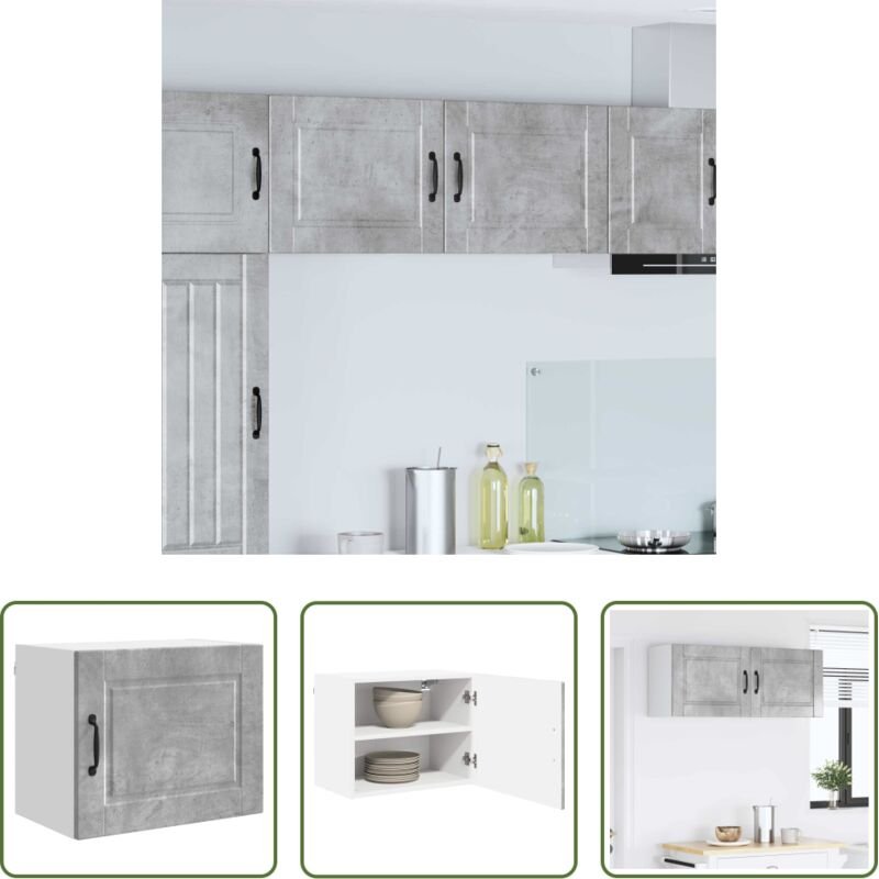 Holzwerkstoff - Küchenschrank 2 pcs Beton Grau 50 x 31 x 40 cm Holzwerkstoff