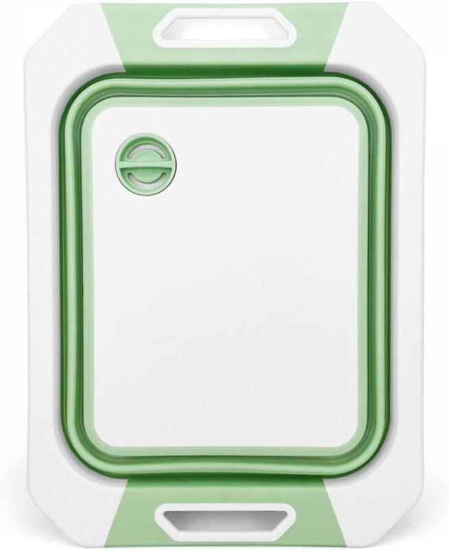 Vtizikl Lavage/égouttage/coupe, grande passoire pliable avec planche à découper, planche à découper en plastique avec pa...