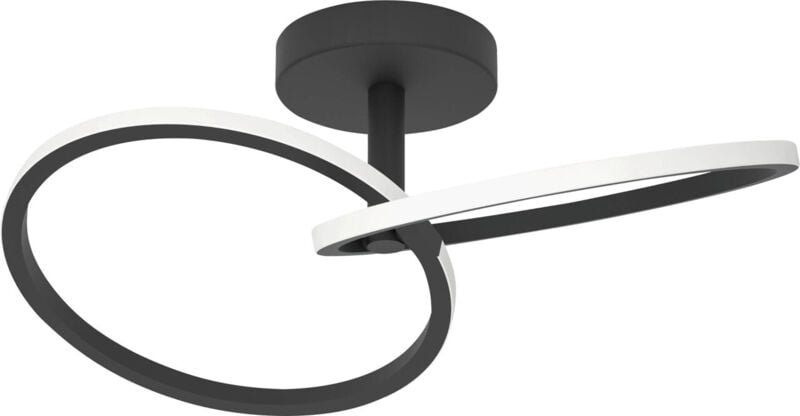 Eglo LED Deckenleuchte Congiunti schwarz 47 x 28 cm warmweiß-kaltweiß