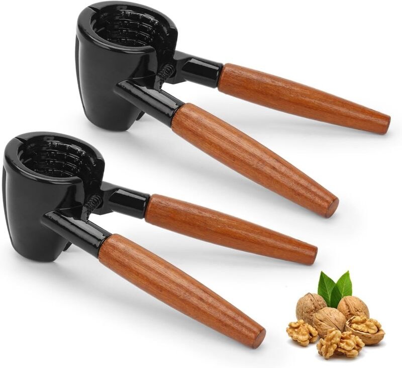 Nutcracker(2 Stück), Nussknacker Walnüsse Multifunktionaler Nussknacker Haselnussschalenöffner Kastanie Kastanienöffner ...