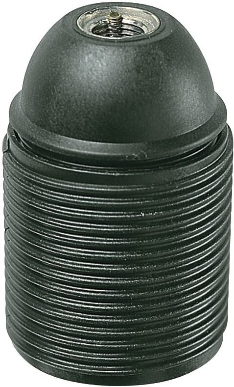 Fassung E27 M10X1 cm/Gewinde. Schwarz Vimar 02107