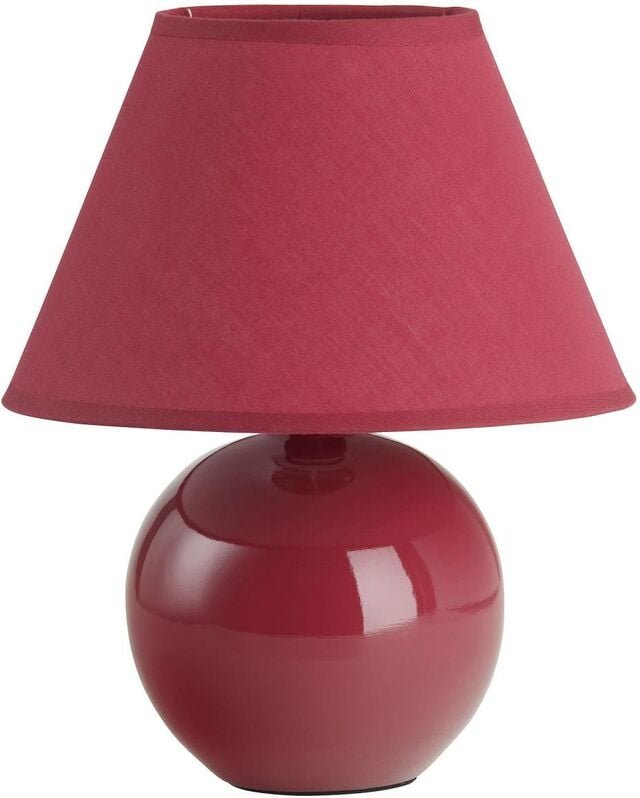 Eglo - brilliant Lampe Primo Tischleuchte rot 1x D45, E14, 40W, geeignet für Tropfenlampen (nicht enthalten) Mit Schnurz...