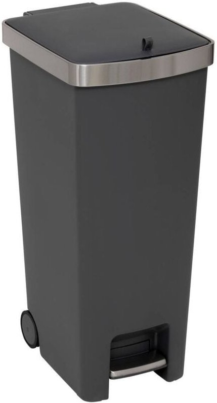 5five Simply Smart - Slim-pedal-abfalleimer 45l grau - 5five