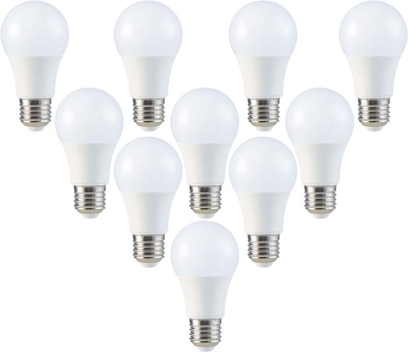 V-TAC LED-Lampe VT-2099, E27, EEK: F, 8,5 W, 806 lm, 3000 K, 10 Stück