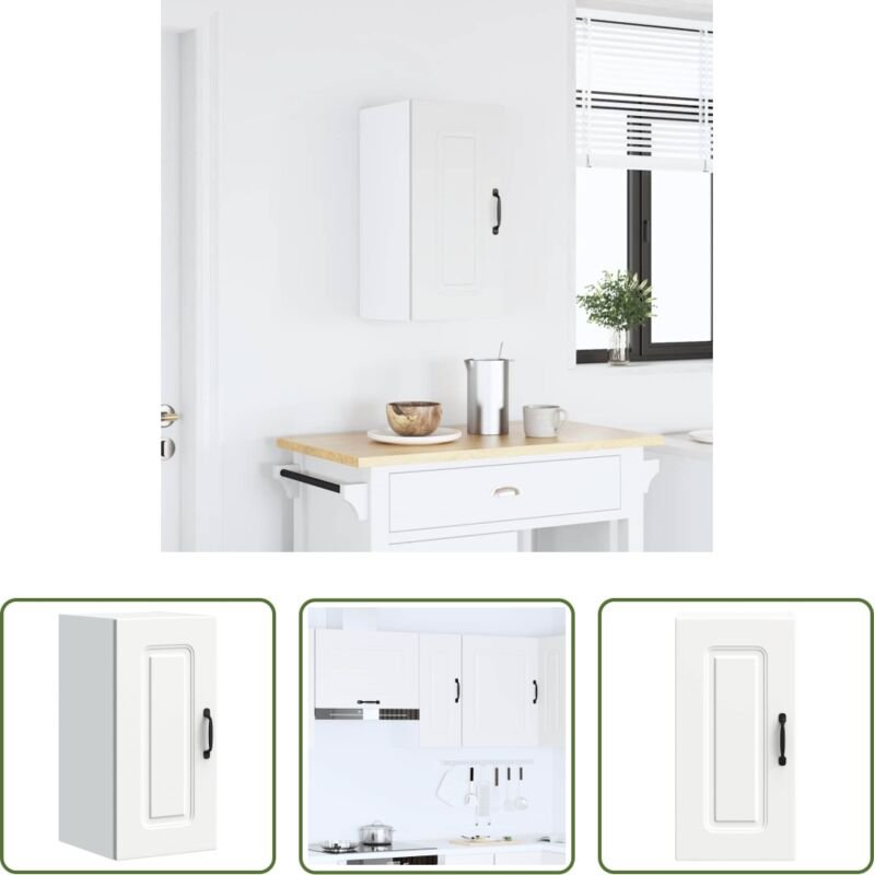 Holzwerkstoff - Küchen-Hängeschrank Kalmar Weiß Holzwerkstoff