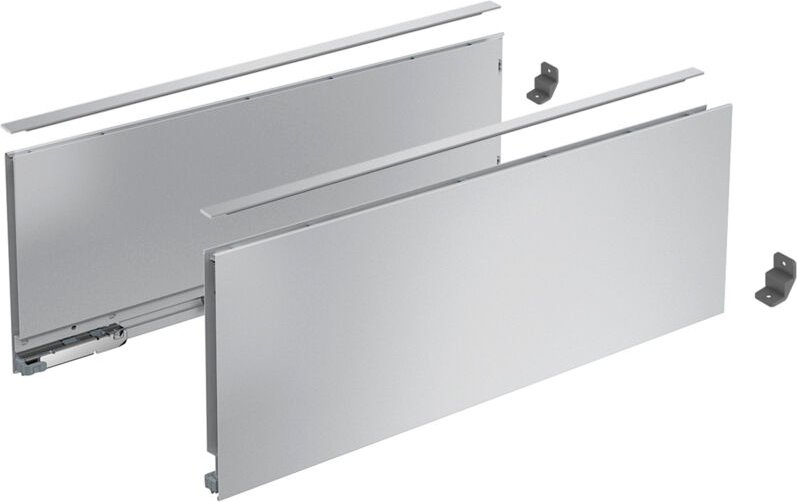 AvanTech you Set Zarge Höhe 187 mm, nl 350 mm, silber o. Frontbef.