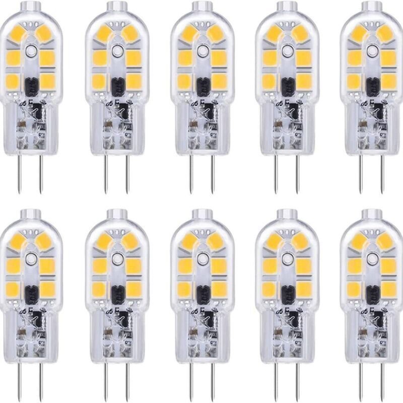 G4 LED-Lampe für Dunstabzugshaube, 12 V, 2 W, Kaltweiß 6000 K, 200 lm, Zweipol, entspricht Halogen G4 - Standard