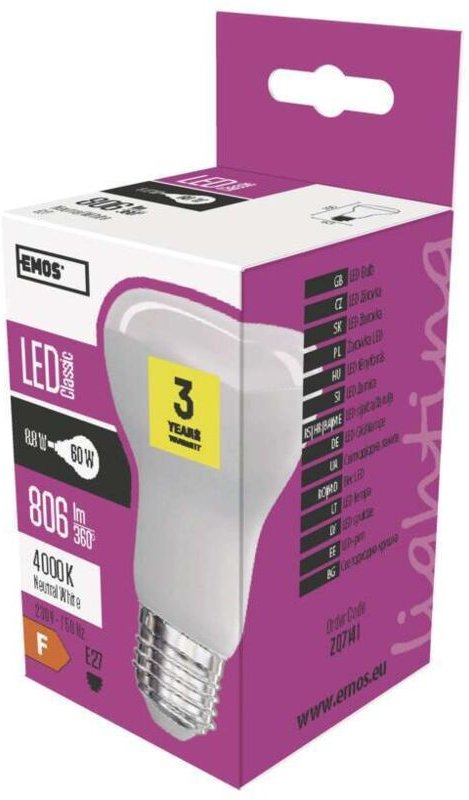 LED-Glühbirne Classic R63 8.8W E27 neutralweiß