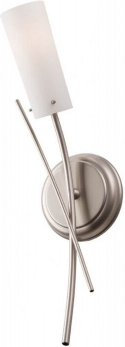 Lamkur Oshine Wandleuchte mit Glasschirm satiniert, 1x E14