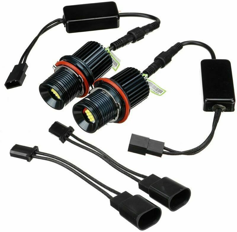 Rosemary - 2X weiße 80W led Angel Eyes Halo-Ring-Markierungslampe für bmw E39 E60 E53,