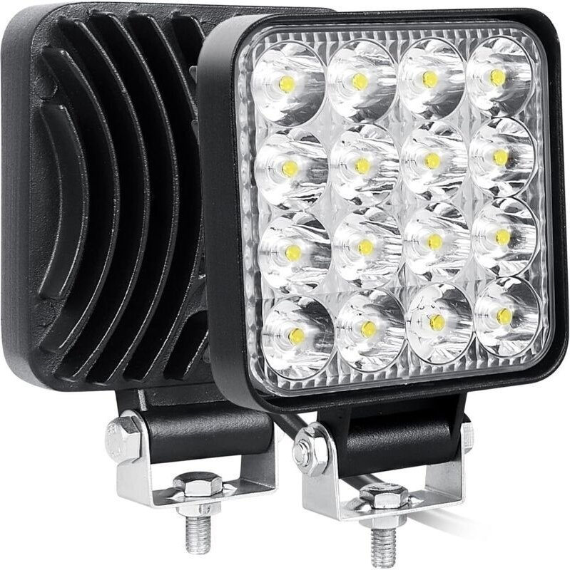 Stück 3,3 Zoll (8,4 cm) 48-W-LED-Arbeitsscheinwerfer, 12-V-/24-V-LED-Scheinwerfer, IP67 wasserdichte Nebelscheinwerfer f...