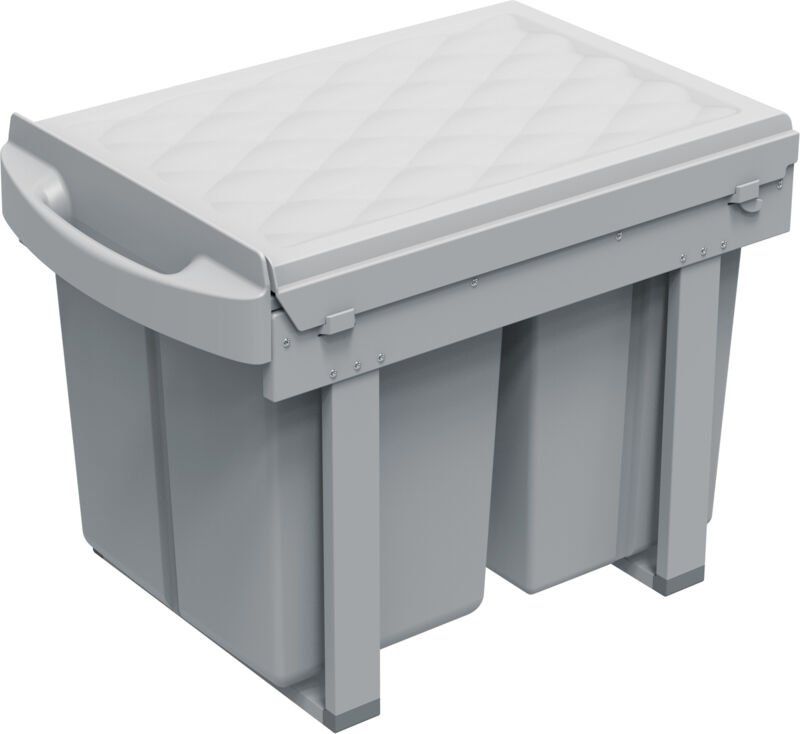 SVITA Einbau-Mülleimer Unterschrank Küche Auszug 31L mit 3 Fächern Mülltrennung