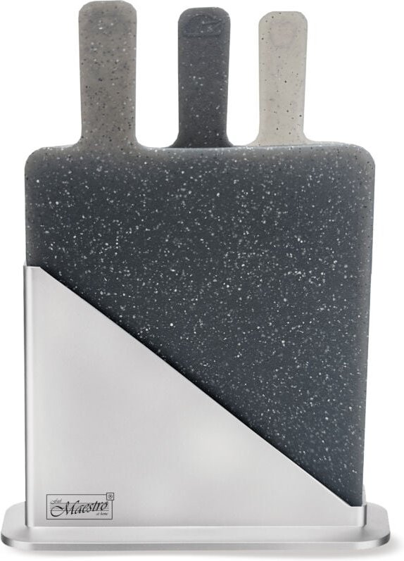 Schneidebrett-Set auf Ständer, Sockel, Küchenbrett MAESTRO MR-1789TG