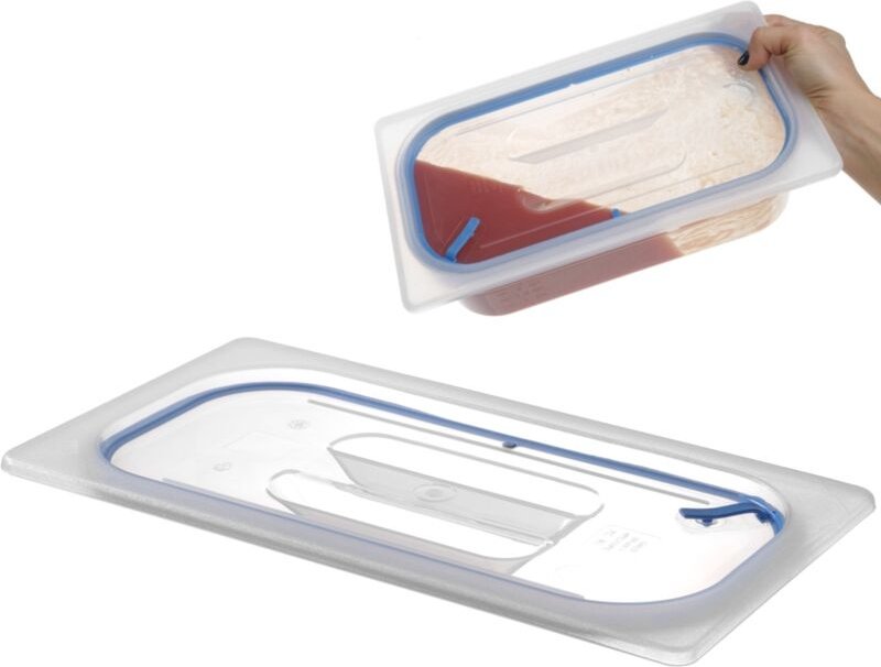 Hendi - Gastronorm Deckel, luftdicht verschließbar, gn 1/6, Transparent, 176x162mm