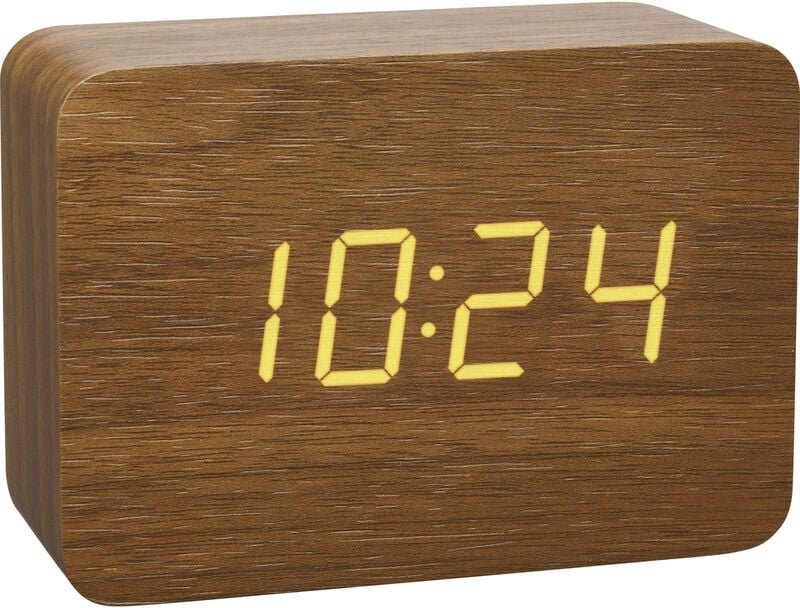 60.2549.08 Funk Wecker Holz, Braun Alarmzeiten 1 - Tfa Dostmann