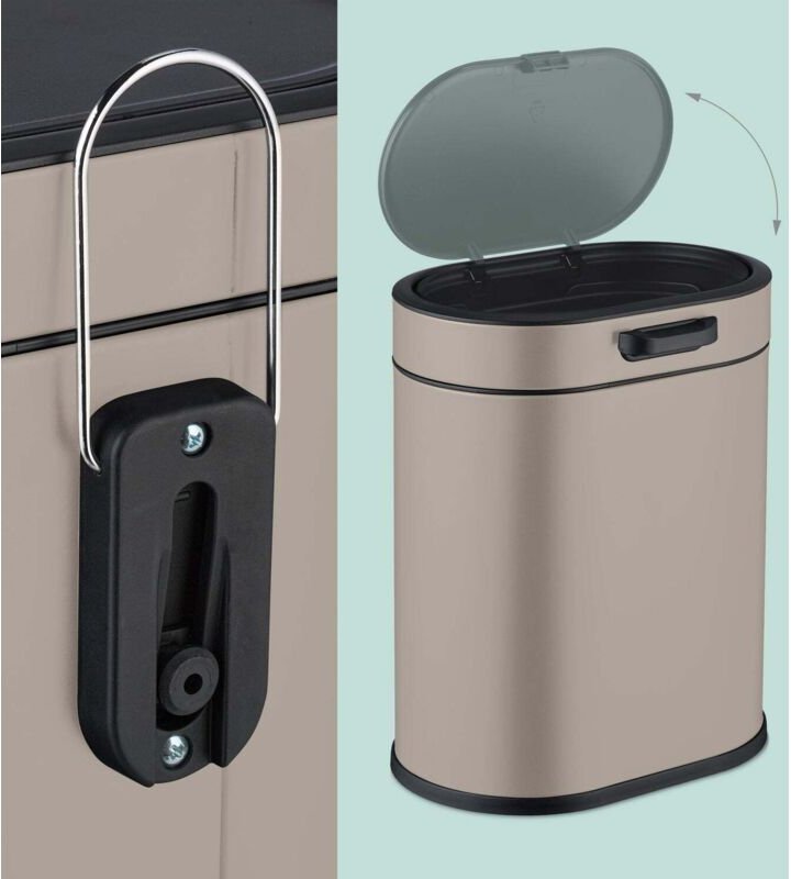 Hängender Abfalleimer 5L mit Push-Up-Deckel für Küche/Bad