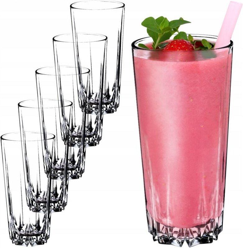 KADAX Trinkgläser aus hochwertigem Glas, 6er Set, Wassergläser, 330ml