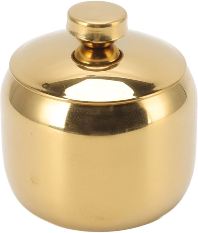 Vtizikl Bol à Sucre doré en Acier Inoxydable Assaisonnement Pot à Condiments Organisateur de Stockage avec Couvercle Pot...