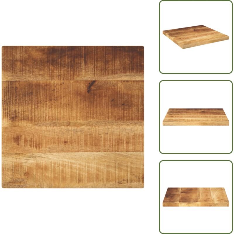 Holz - vidaXL Tischplatte 60x60x1,5 cm Quadratisch Raues Massivholz Mango - Tisch