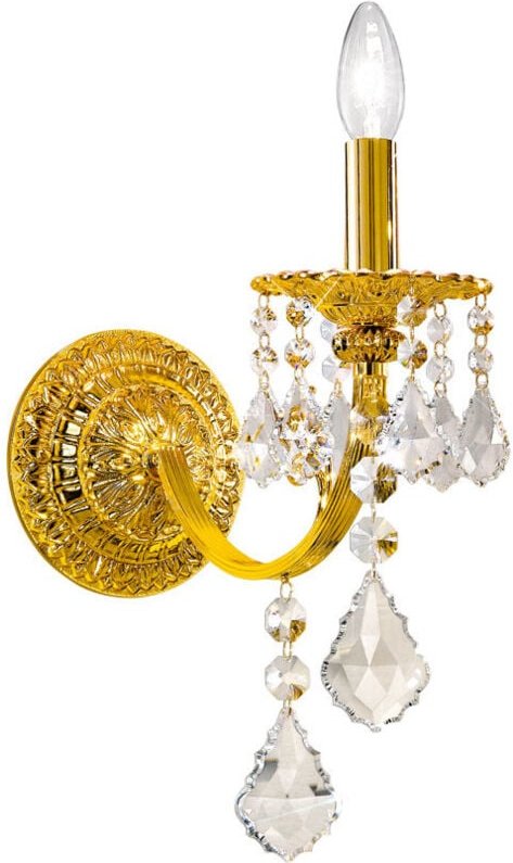 Pisani crystal Kristallkerzen-Wandlampe 24 Karat Gold - Kolarz
