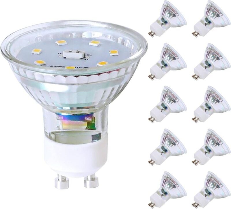 Gbly - GU10 led Neutralweiss 5W Leuchtmittel Lampe Ersetzt 50W Glühbirne 4000K Energiesparlampe Abstrahlwinkel 110° Spot...