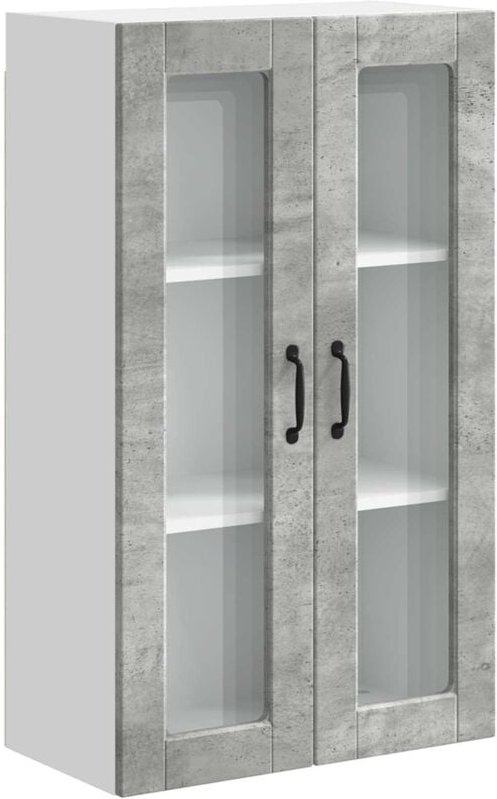 Küchenschrank mit Tür Beton Grau 60 x 31 x 100 cm Holzwerkstoff vidaXL