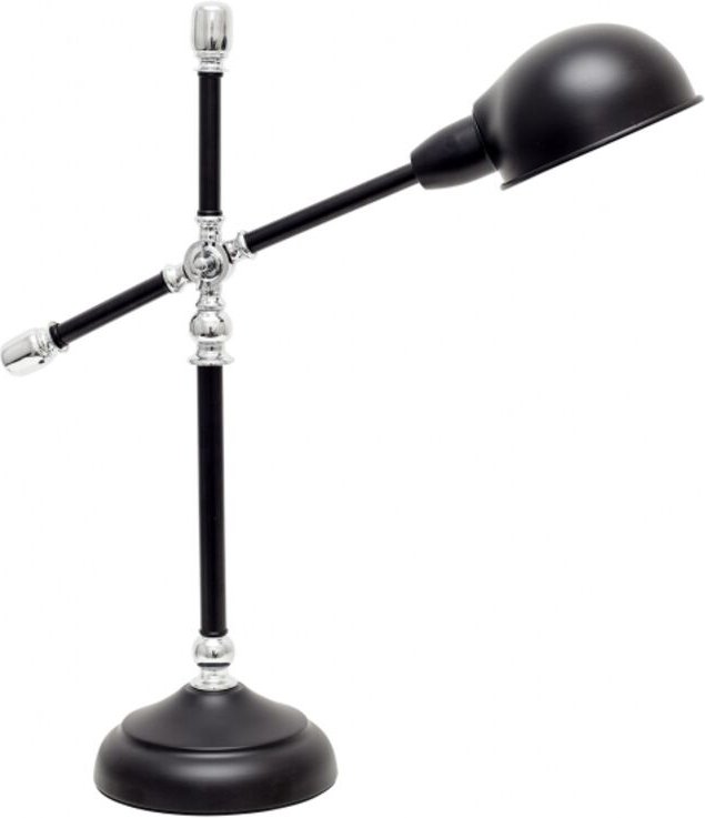 Thumbnail - Flexo Lujan 1xe27 Schwarz Glanz/Chrom 56x50x18 from Fabrilamp