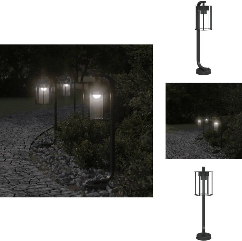 Wegeleuchte Schwarz 60 cm Edelstahl - Wegeleuchte - Edelstahl - Außenstehleuchte - Gartenlampe - LED-Lampe