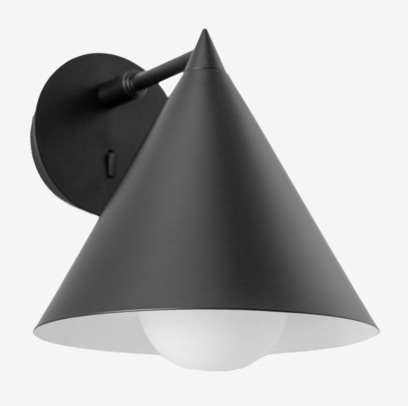 Arilda Wandleuchte aus Metall Schwarz - Sklum