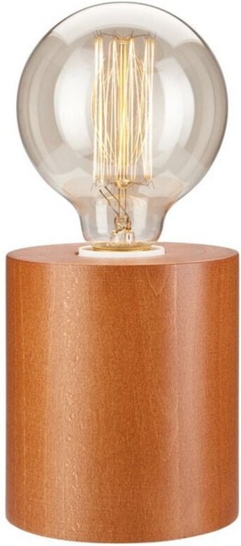 Lamkur Zylindrische Tischlampe Rustikal, 1x E27