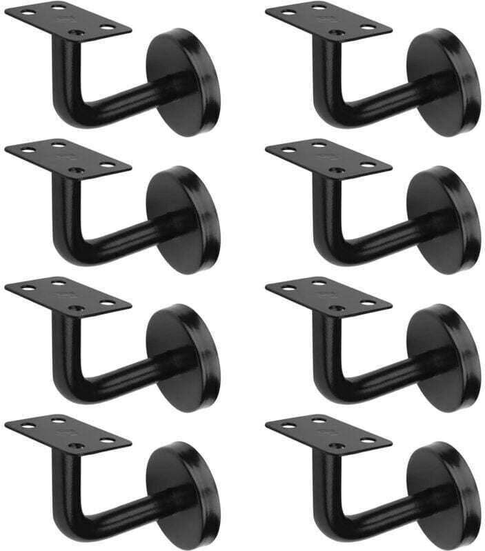 Vtizikl Lot de 8 Pièces Supports de Main Courante d'Escalier,Supports de Rampe d'Escalier, en Acier Inoxydable, Charge m...