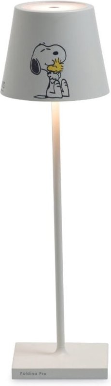 Zafferano - Poldina Pro Peanuts – Friends wiederaufladbare und dimmbare Tischleuchte mit einer Akkulaufzeit von bis zu 1...