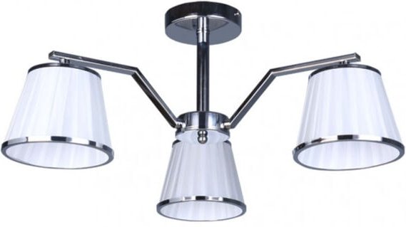 Akunadecor - Trebol Lampe 3xe14 Chrom Pant.weiß 24x56x56 Cm