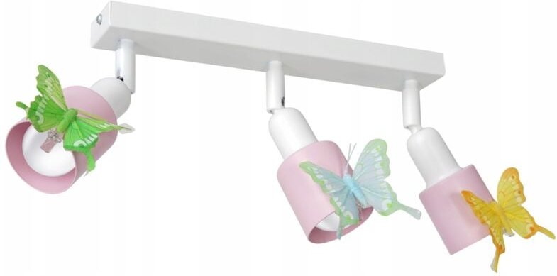 Frei. Ewilight Butterflies Deckenleuchte, 3x E14, verstellbare Spots