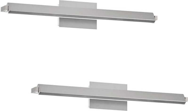 2er set led Wandlampen Silber schwenkbar & dimmbar, Breite 60cm