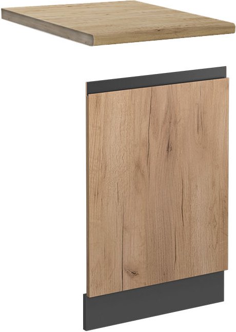 Vicco - Frontblende R-Line, Goldkraft Eiche, 45 cm , ap Eiche