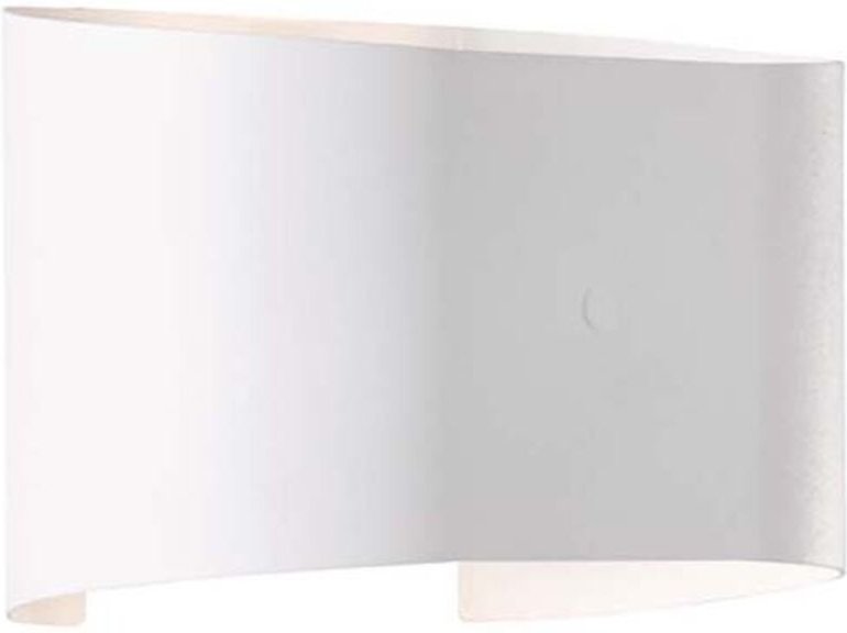 Fischer&honsel - led Updown Wandleuchte wall Weiß für Innen & Außen, Breite 18cm