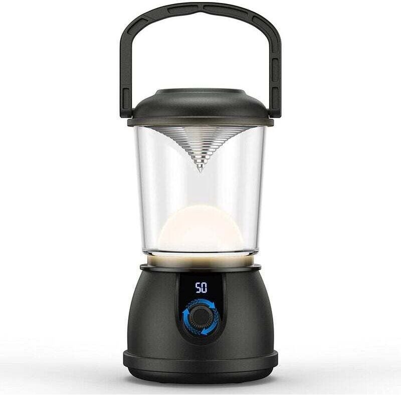 Leistungsstarkes wiederaufladbares LED-Campinglicht: 10.000 mAh, dimmbar, 5 Beleuchtungsmodi, wasserdicht, tragbar für C...