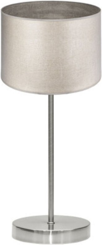 Tischplatte tania 1xe14 nickel/holz grau 42x17x17 cm