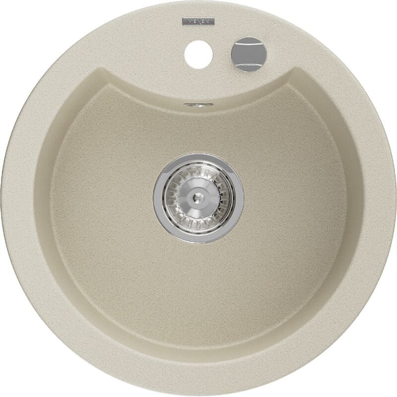 Mexen Diego 1-Becken-Granit-Spüle 488 x 480 mm, Beige - 6512481000-69