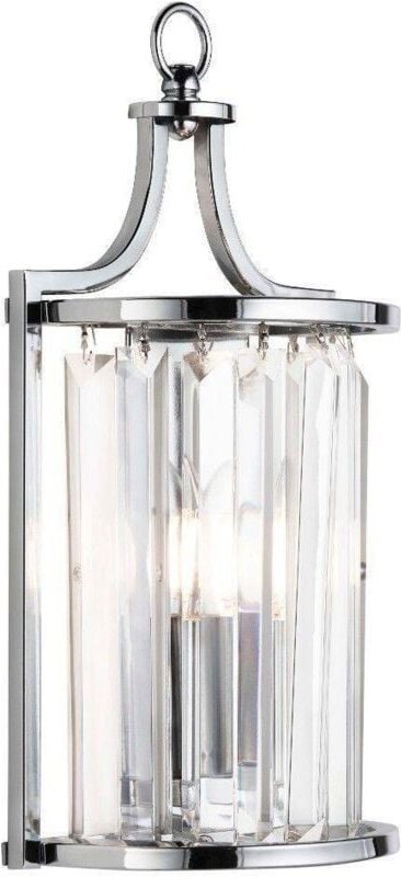 Victoria - 1 Licht Wandleuchte Chrom, mit Glas, E14 - Searchlight