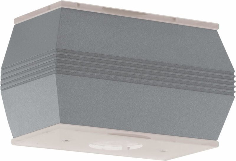 Hauswandleuchte Wandleuchte Wandlampe Außenleuchte Terrassenlampe, Wetterfest Up & Down 2 Flammig, Glas satiniert weiß k...