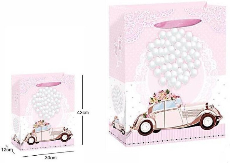 Trade Shop Traesio - Trade Shop - 3PZ buste busta regal sacchetto 30X42X12CM matrimons nachrichten 63978 varies fantasie...